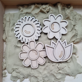 Mini vulvormen set bloemen