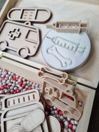Houten dokters set
