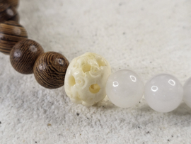 armband met seleniet en mammoetbeen