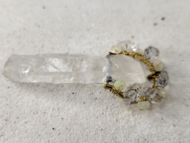 Energy tool met herkomer diamantjes en welo opaal