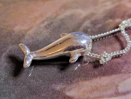 lieve walvis hanger aan ketting