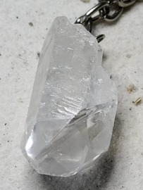 bergkristal aan sleutelhanger