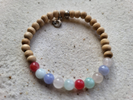morganiet en hout