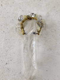 Energy tool met herkomer diamantjes en welo opaal