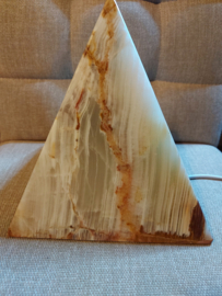 Aragoniet piramide lamp