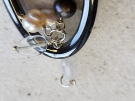 hanger hematiet met diverse bedels