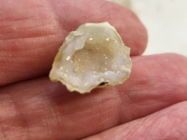mini agaat geode oorstekers