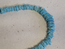 statement ketting howliet en  turkoois