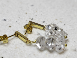 oorstekers met herkimer diamantjes