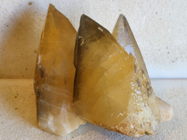 golden dog tooth calciet