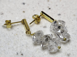 oorstekers met herkimer diamantjes