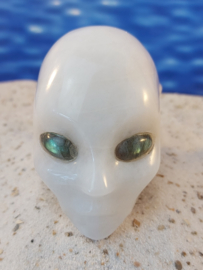 Elven One witte jade met labradoriet