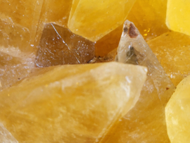 golden dog tooth calciet