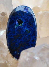 azuriet druzy ring