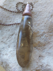 ketting met rookkwarts