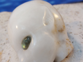 Elven One witte jade met labradoriet