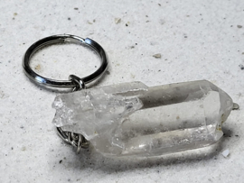 bergkristal aan sleutelhanger