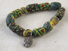 Fairtrade armband met handgemaakte glaskralen