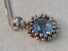 Facet geslepen blauw topaas