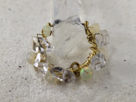 Energy tool met herkomer diamantjes en welo opaal