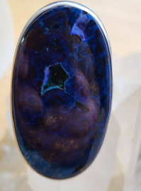 azuriet druzy ring
