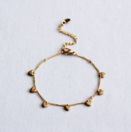 Armband hartjes bedeltjes