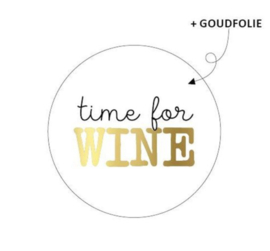 Sticker "Time for wine"