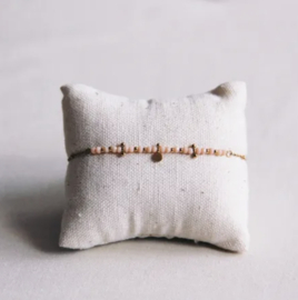 Armband met facetjes en kraaltjes