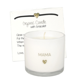 Geurkaars met armband mama