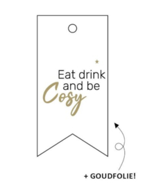 Label Eat, drink & be cosy