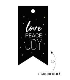 Label Love, peace & joy