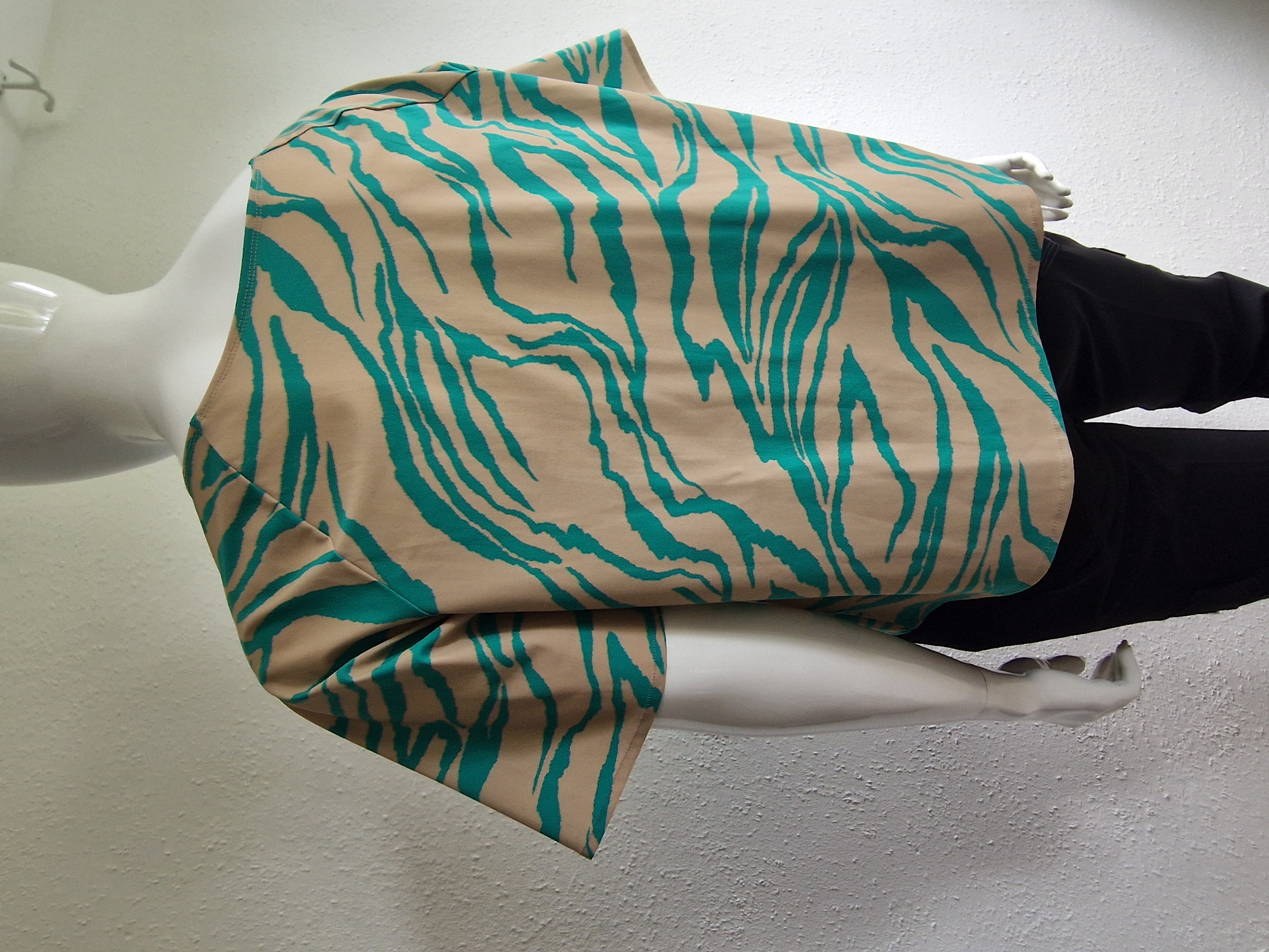 Studio Anneloes Moreen Tiger top. Maat 42, Beige/mintgroen.