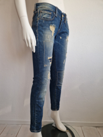 Fornarina cropped jeans. Maat 38, Blauw/ripped