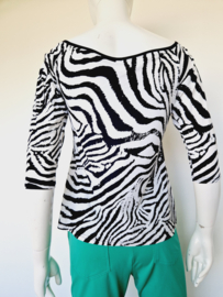 Studio Anneloes travelstof top. Zebraprint.