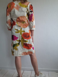 FFC zomerjurk. Maat 40, Crème/bloemenprint.