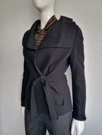 Nicowa vest. Maat 38, Zwart/wol.