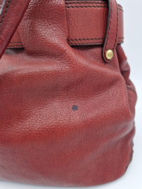 Bogner leren schoudertas . Bordeaux