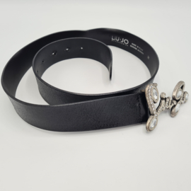 Liu Jo leren riem. Size M. Zwart.