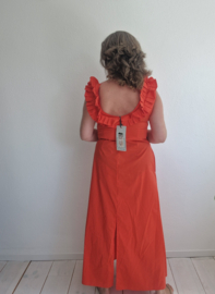 Via Fillungo maxi jurk. Maat L. Rood.