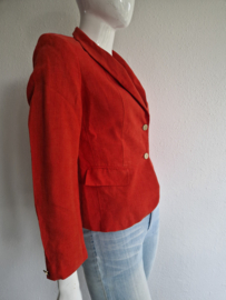 Purdey blazer. Maat 42. Rood/linnen.
