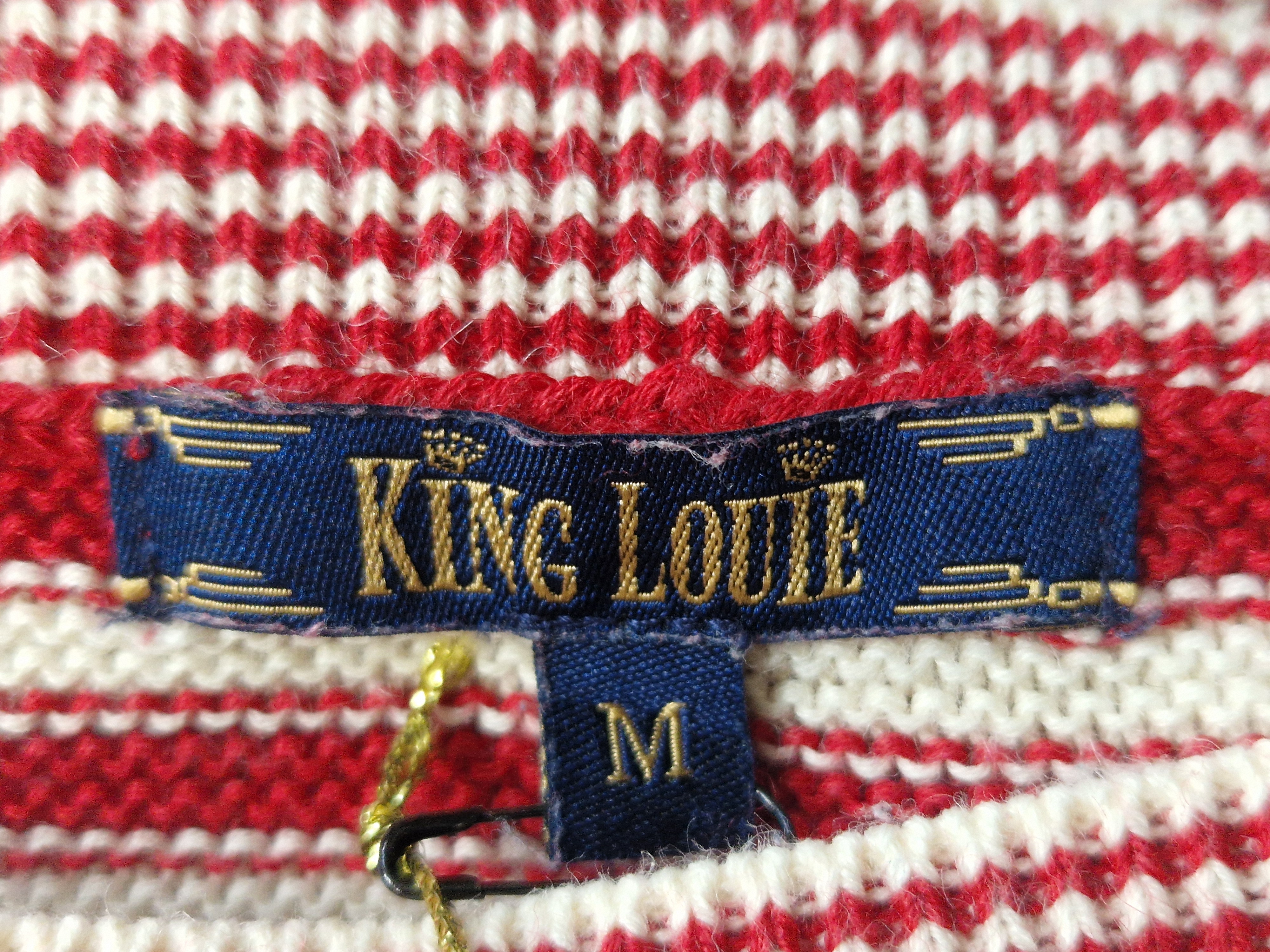 King Louie top Lily. Maat M. Rood/crème gestreept.