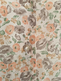 Zijden blouse. Maat M. Bloemenprint