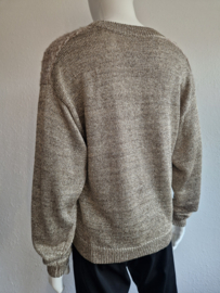 Malene Birger trui Kinno. Maat M. Beige/goud.