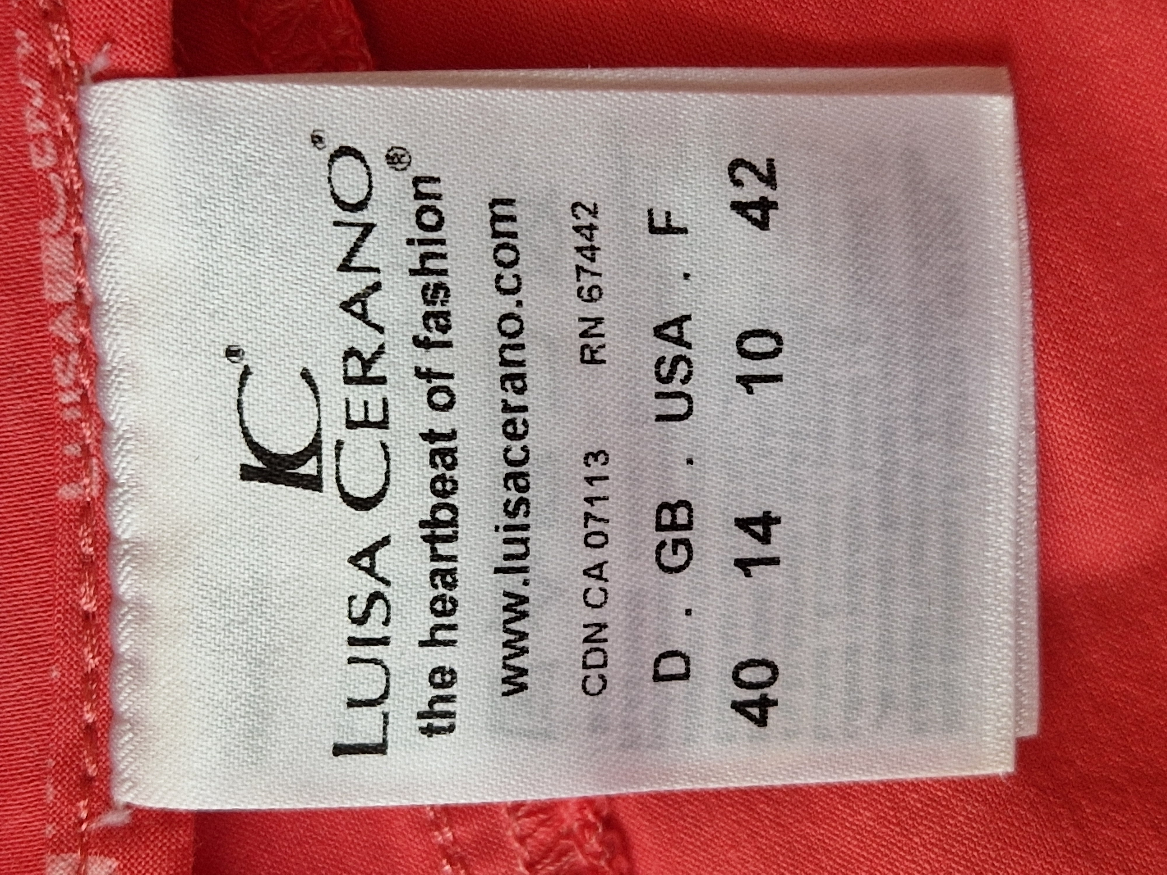 Luisa Cerano jeans. Maat 40, Roze.