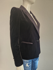 Kaylee Tankus velours blazer. Maat 38/40. Zwart