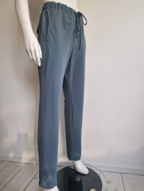 Penn&Ink pantalon. Maat 40. Blauw/grijs/travelstof.