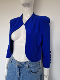 Joseph Ribkoff bolero jasje. Maat 38, Kobaltblauw.