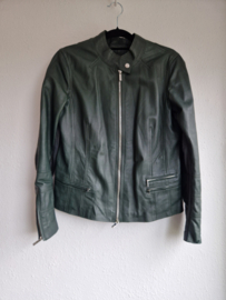 Ginger jasje. Maat 38/40. Donkergroen/leer.