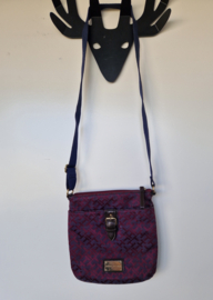 Tommy Hilfiger cross body tasje. Wijnrood/donkerblauw.