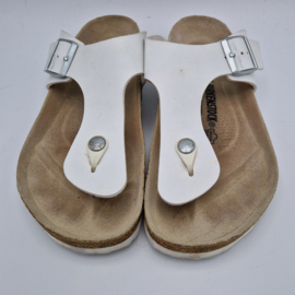 Birkenstock Gizeh slippers. Maat 41, Wit